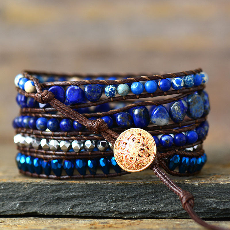 Luxe Lapis Braided Bracelet