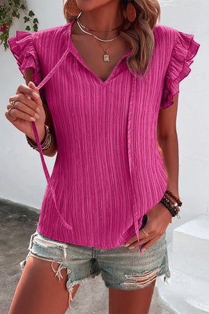 Runaway Summer Cap Sleeve Blouse