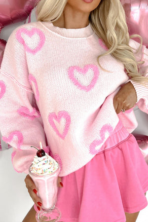 Hearts All Around Sweater