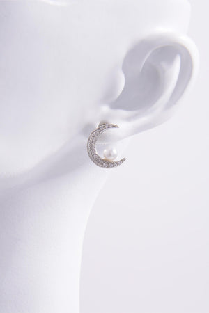 To The Moon & Back 925 Sterling Silver Earrings