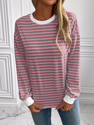 Say Hello Striped Sweatshirt