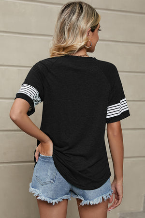 Sitting With Stripes Tee