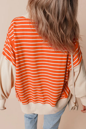 Say Hello Striped Sweatshirt