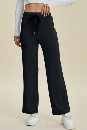 Lazy Days Drawstring Wide Leg Pants