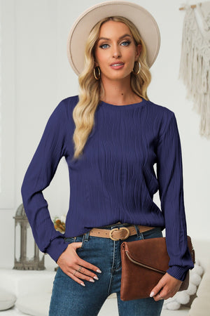 Talk About Texture Long Sleeve Top