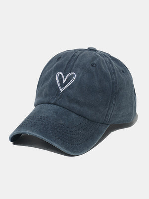 Heart Happiness Washed Cotton Baseball Cap