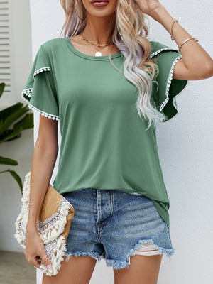 Flit About Flutter Sleeve Tee