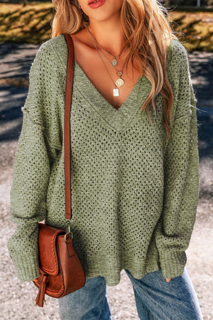 Rainy Days Dropped Shoulder Sweater