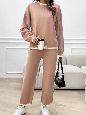 Always Cold Top and Pants Sweater Set