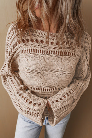 Have It All Openwork Sweater