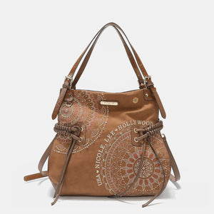 Side Braided Tassel Embroidery Hobo Bag