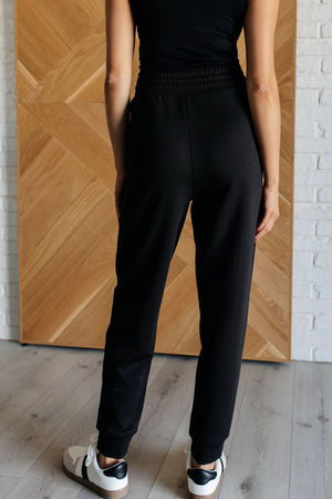 Center Seam Scuba Joggers in Black