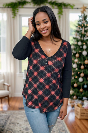 Holly Jolly Plaid Pullover