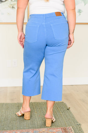 Lisa High Rise Control Top Wide Leg Crop Jeans by Judy Blue
