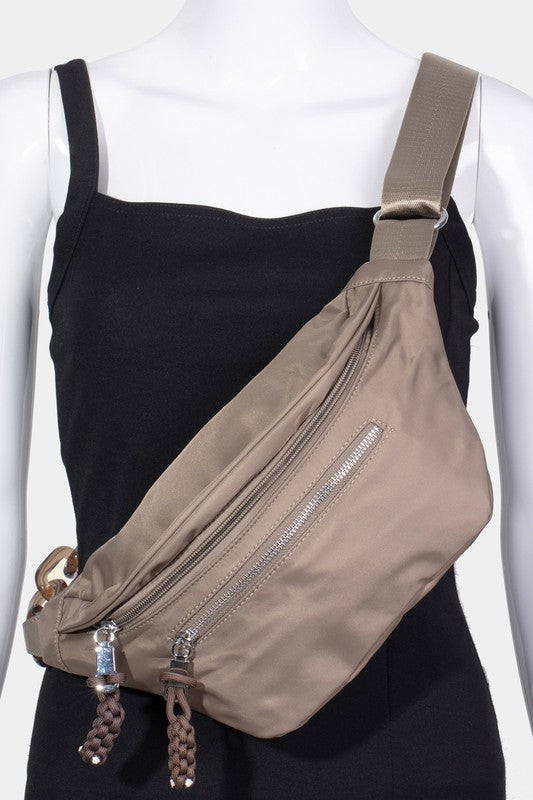 Stephanie Nylon Crossbody Bag with Adjustable Strap