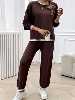 Always Cold Top and Pants Sweater Set