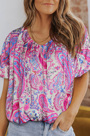 Pinky Promise Paisley Top