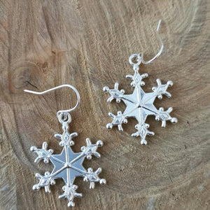 Silver Snowflakes Earrings