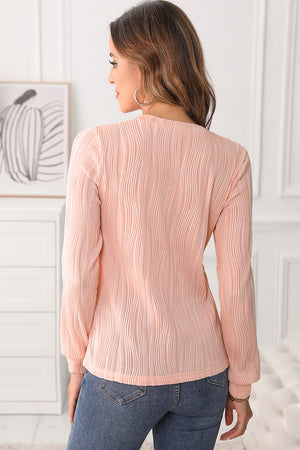 Talk About Texture Long Sleeve Top