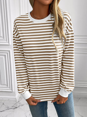 Say Hello Striped Sweatshirt