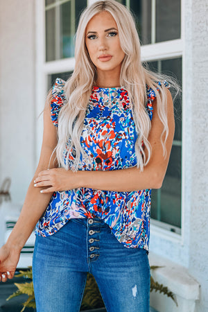 Rolling With The Ruffle Shoulder Top