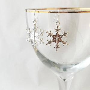 Silver Snowflakes Earrings