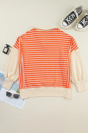 Say Hello Striped Sweatshirt