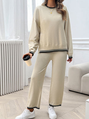 Always Cold Top and Pants Sweater Set