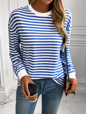 Say Hello Striped Sweatshirt