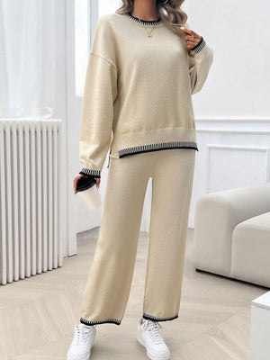 Always Cold Top and Pants Sweater Set