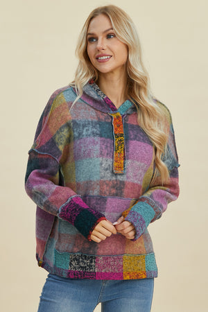 Pause to Smile Plaid Hoodie