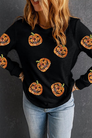 Spooky Season Sequin Sweatshirt