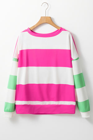 Color Contrast Long Sleeve Top