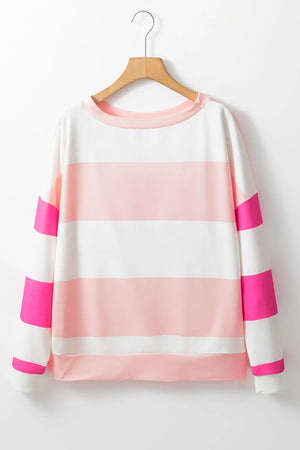 Color Contrast Long Sleeve Top