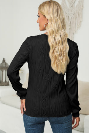 Talk About Texture Long Sleeve Top