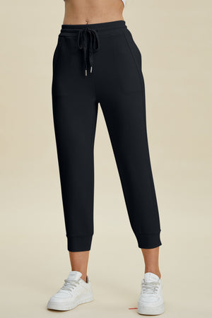 Dana Drawstring High Waist Cropped Pants