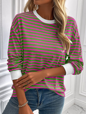 Say Hello Striped Sweatshirt