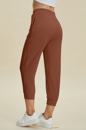 Dana Drawstring High Waist Cropped Pants