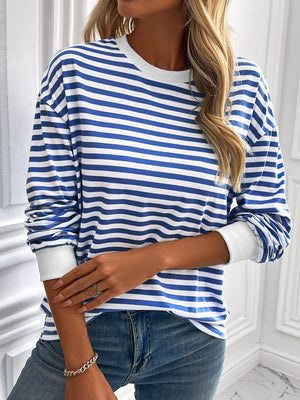 Say Hello Striped Sweatshirt