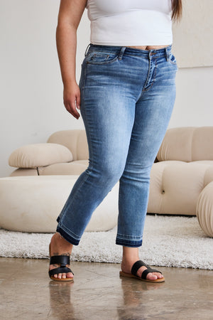 Denim Switch Cropped Jeans by Judy Blue