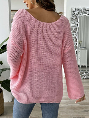 Heart Stopper Dropped Shoulder Sweater