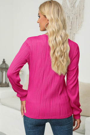 Talk About Texture Long Sleeve Top