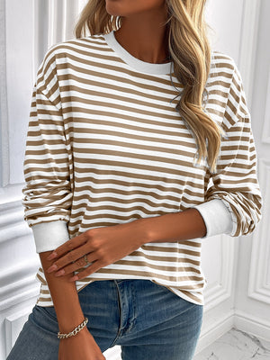 Say Hello Striped Sweatshirt