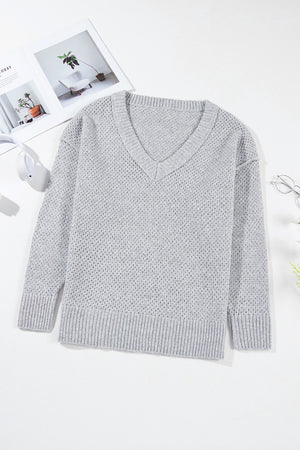 Rainy Days Dropped Shoulder Sweater