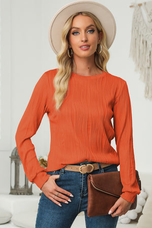 Talk About Texture Long Sleeve Top