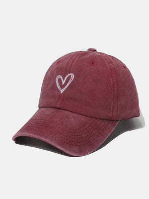 Heart Happiness Washed Cotton Baseball Cap