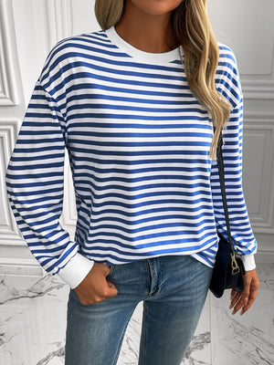 Say Hello Striped Sweatshirt