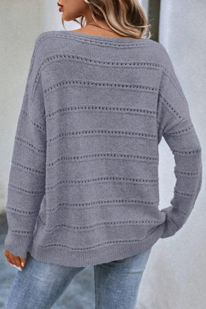 Step Out In Style Dropped Shoulder Sweater