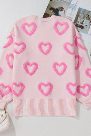 Hearts All Around Sweater