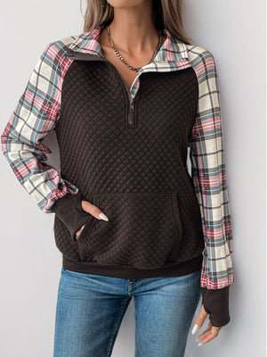 Play Days Plaid Sweatshirt